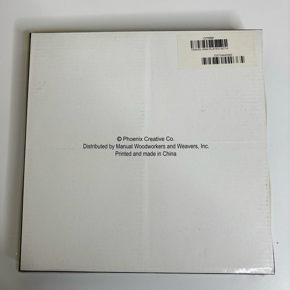 MWW 4” Mini Plate Set Travel World - Picture 7 of 7